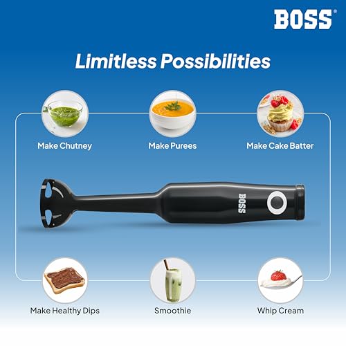 Image of BOSS Classic Hand Blender 175W with Variable Speed & 2 Year Warranty | Black