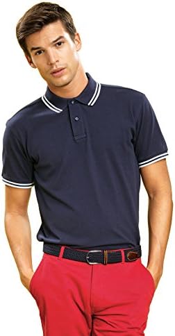 Mens Classic Fit Tipped Polo