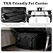 Pet Carrier Airline Approved, Expandable Large Dog Cat Carrier with Wheels, Upgraded Wheels Airline-Approved Cat & Dog Travel Carrier, Rolling Pet Carrier with Removable Pole Platform, Black Warrior