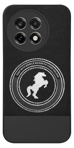 Image of Jkobi PU Leather Finish Back Cover Case for OnePlus 13R (Professional Minimalist Texture | MagSafe Compatile | Camera Protection | Sleek Sober Formal)