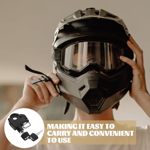 Candado para casco de moto de aluminio con acabado premium 4