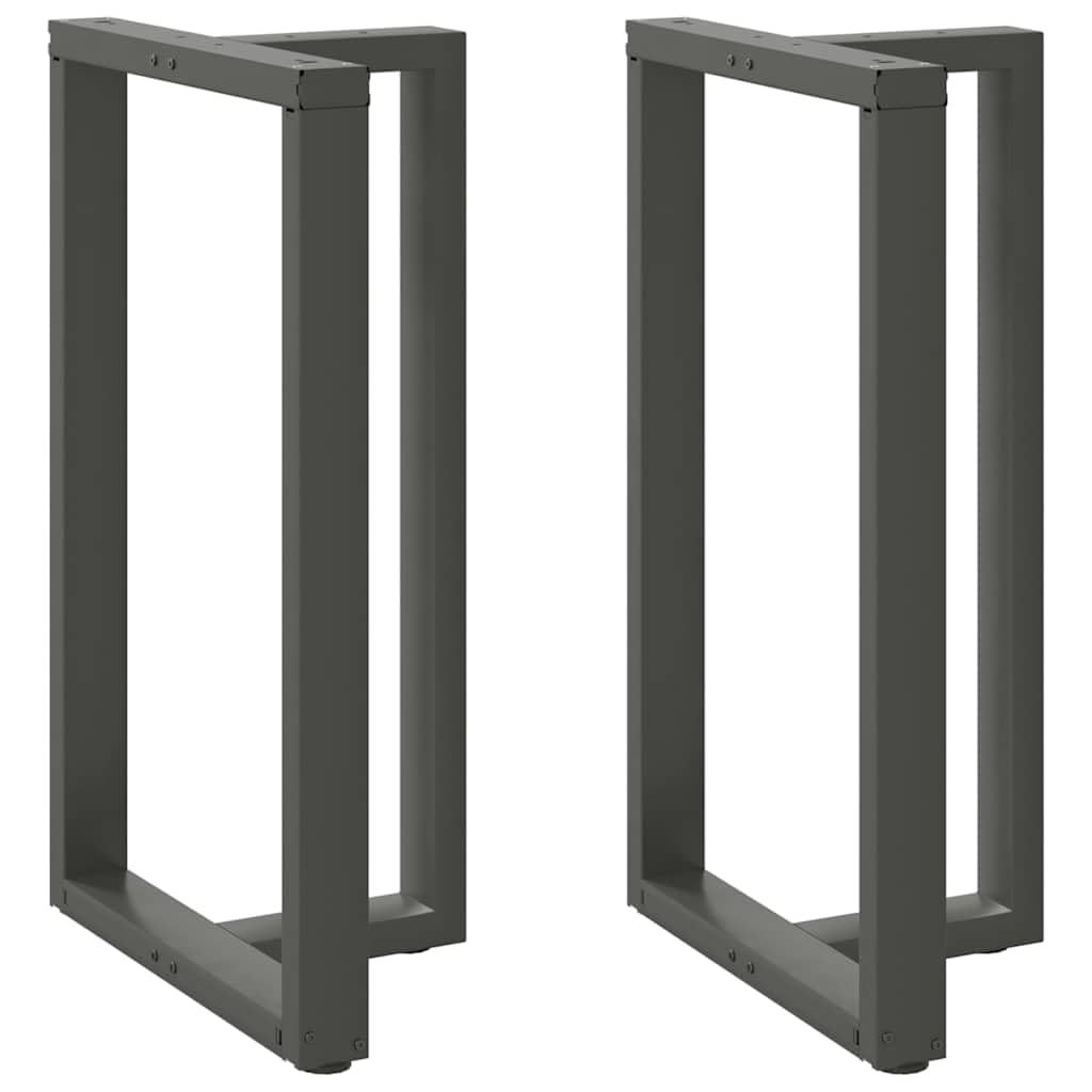 vidaXL Bar Table Legs T-Shaped 2 pcs Anthracite 60x35x(100-101) cm Steel