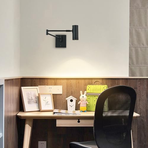 Lámpara de pared LED moderna con acabados metálicos y tecnología telescópica 3