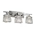 Justice Design Group GLA-8703-16-AMBR-NCKL Veneto Luce Collection Aero 3-Light Bath bar