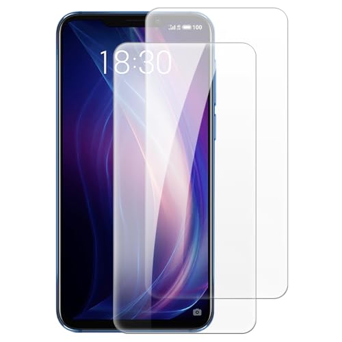 Shantime [2 piezas Protector Pantalla Cristal Templado Compatible con Meizu X8 (6.2 pulgadas), HD Claro Antirrayas Sin Burbujas
