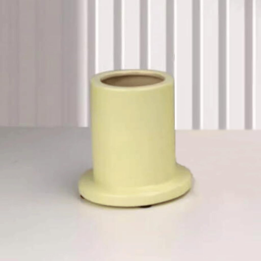 Ceramiczny lekki luksusowy styl obsadka do pióra do przechowywania na biurku stół biurowy artykuły papiernicze (gł. 9,3 * 10 cm)