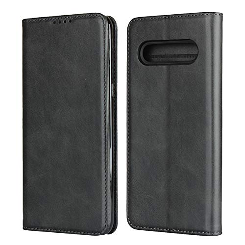 iCoverCase for LG V60 ThinQ 5G Wallet Case, Premium PU Magnetic Leather Card Slots Holder Carry Kickstand Feature Flip Cover Case for LG V60 (Dark Gray)
