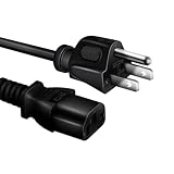 OutPvolt 3-Prong 6ft UL Listed AC Power Cord Compatible with GYMAX GOYOUTH FYC Under Desk Treadmill,Compatible with Nautilus E616 E618 Elliptical Series Power Cord
