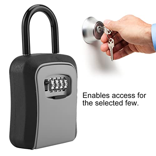 4-stelliger Schlüsseltresor, Sicherheitsaufbewahrungsschloss, Kombinations-Wandmontage-Organizer, Einfache Installation 4 4-stelliger Schlüsseltresor, Sicherheitsaufbewahrungsschloss, Kombinations-Wandmontage-Organizer, Einfache Installation