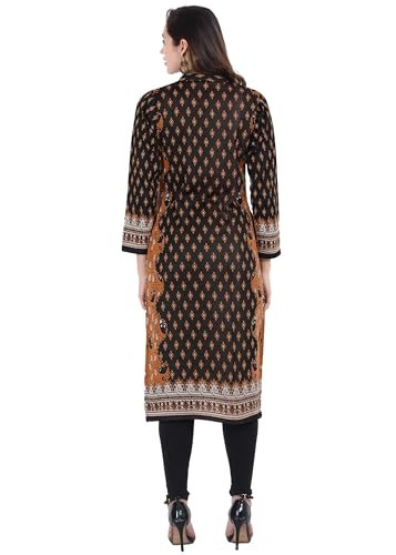 Image of Rosary Women's Winter Wear Jacquard Woolen Straight Kurti with 2 Side Pockets,1PCS-JACQ-RY04