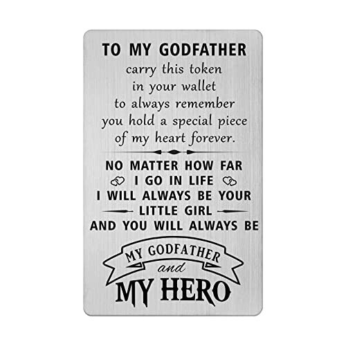 HYHYDHP Godfather Christmas Cards from Goddaughter - Godfather Proposal Gifts from Goddaughter - Godfather Baptism Cards, Birthday Ideas