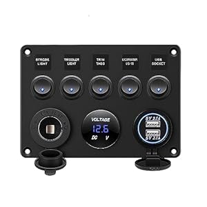 Litesort 5-Gang Schalter Panel mit USB