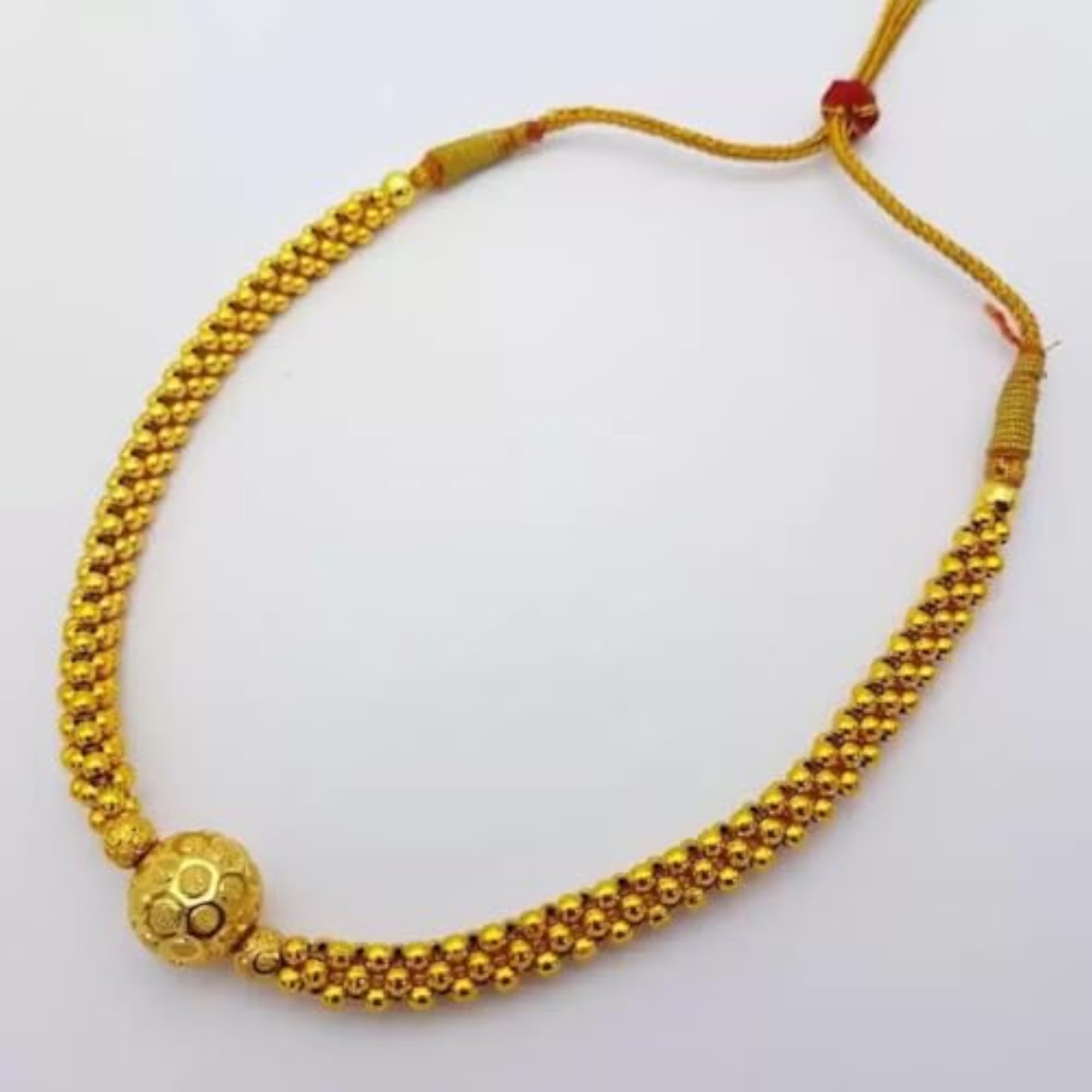 Traditional Maharashtrian Kolhapuri Thushi Mangalsutra Pendant Necklace Set