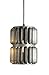 Currey Company 9861 Pendant with Metal Shades, Hiroshi Gray Finished