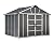 Palram - Canopia | Yukon 11x9 Storage Shed, Gray