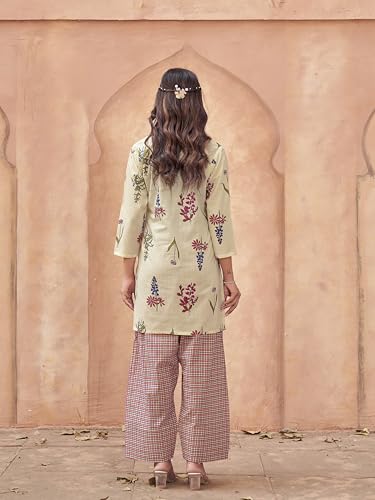 Image of Womanista Women Printed Cotton Kurta Set for Woman | Jaipur Coord Set | Farshi Salwar Suit