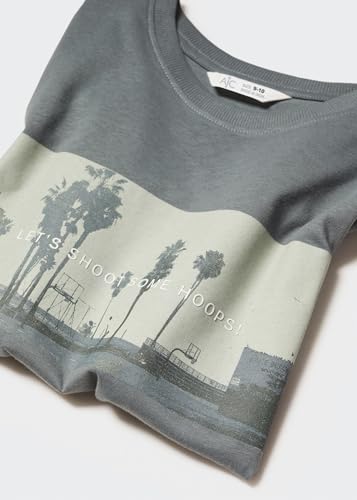 Image of Alan Jones Clothing Boys Oversized Cotton Printed T-Shirt | Round Neck, Short Sleeves, Casual Wear
