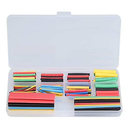 Wärmeschreinrohr -Kit Elektrische Drahtisolierung Hülse Polyolefin -Sortiment für Verschiedene Anwendungen