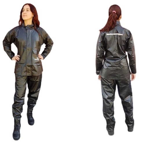Capa De Chuva Feminina Para Motoqueiro Pvc Impermeavel Piracapas M