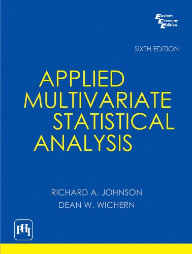 Applied Multivariate Statistical Analysis