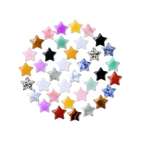 CrystalTears 30pcs Healing Crystals Star Set Cover