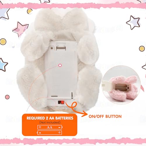 Image of Kidology Electronic Bunny Toy for Kids | Hopping & Jumping Rabbit with Moving Ears, Nose & Tail | Soft Plush Animal Toy | Interactive Walking Toy | Gift for Boys & Girls