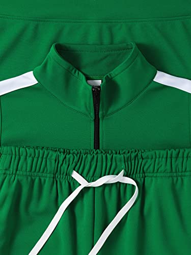 Hat and Beyond Mens Premium USA Made Striped Track Suit Athletic Casual Running Workout Sweat Suit Combo Track Jacket & Pant3