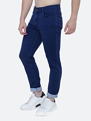 Image of Strechable Denim Regular Fit Mid Waist Light Weight Soft Feel Stretchable Denim Jeans Pant for Men