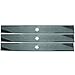 (3 Pack) Aftermarket Premium Replacement XHT Lawn Mower Deck Blade fits AYP 156468 | 17-3/8