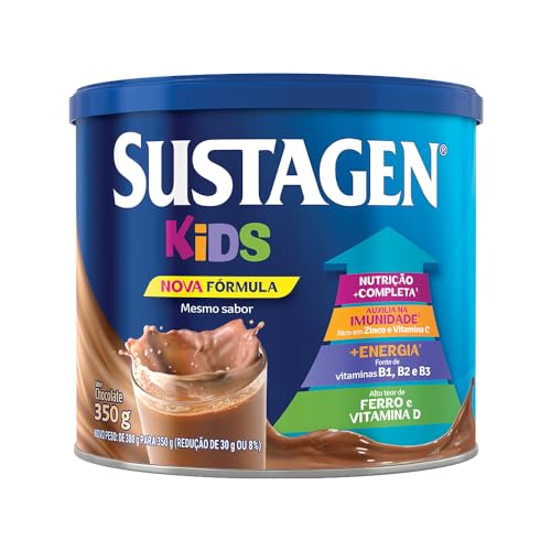 Sustagen Kids Complemento Alimentar Sabor Chocolate - Lata 350G