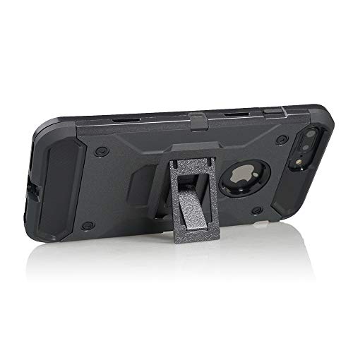 Cocomii Heavy Duty Iphone 8 Plus/7 Plus/6 Plus Case - Military Belt Clip Holster - Slim - Lightweight - Matte - Kickstand Belt Holster Cover Compatible With Apple Iphone 8 Plus/7 Plus/6 Plus (Black) #TOP2