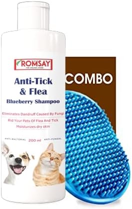 View of Buy ROMSAY Anti-Tick & Flea Blueberry Shampoo for Dogs & Cats |Bathing ...