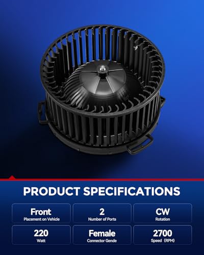 Image of KAX AC Blower Motor Compatible with Mazda 3 2004-2009, Mazda 5 2006-2010 - HVAC Heater Blower Motor Replaces# 700094 75796