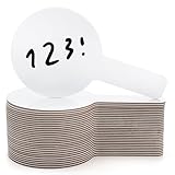 Cididu 30 Pack Dry Erase Answer Paddle, Mini White Boards, Double Sided Handheld Paddles, Thickened Auction Paddles for Students, Small Dry Erase Signs Boards for Classroom Teachers School Supplies