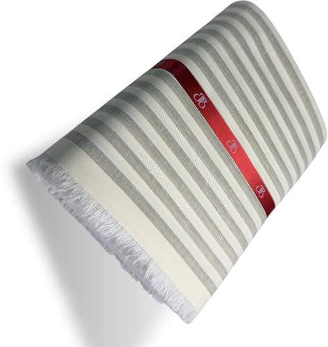 Image of JHABAK'S Unstitched Striped Shirt Fabric for Men - Cotton Linen Blend Lining Material - Shirt and Kurta Piece Cloth
