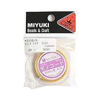 その他 Miyuki Amazon | MIYUKI ビーズワーク専用糸 「モノコード」 #20/20m巻