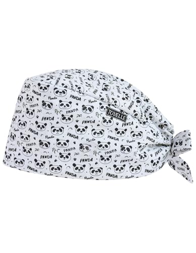 Image of Scrub Caps for Women with Buttons, Classic Surgical Caps | Double-Sided Printed, Adjustable,Long Hours, Sweatbands, Fabric Help Reduce Static Buildup