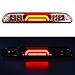 For Ford F250 F350 Super Duty/Ranger/Explorer Sport/Mazda B-Series 3D 3rd Third Brake Light Cargo Light LED Light Bar High Mount Lamp Stop Tail Light 11th 12th Chrome Housing (Red)