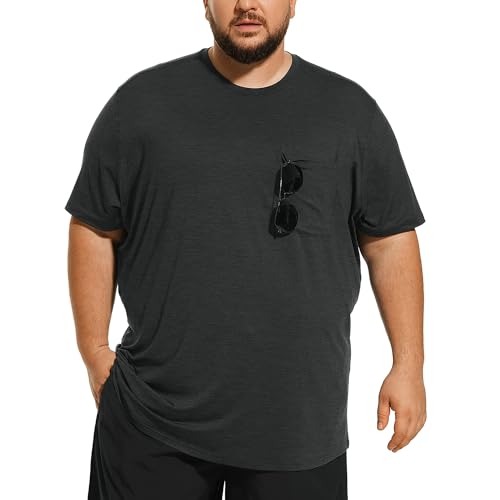 Big & Tall Men's UPF 50+ Hemp Swim Shirt 6XL