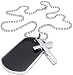 Halskette Modeschmuck Halskette Männer Frauen Halskette Military Marker Army Style Anhänger Hund Aufkleber mit 68cm Kette Halskette Geschenk Halskette