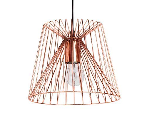 Luminaire Empire cuivre, suspension métal, 60 W, cuivre, ø 25,5 x H 20,5 cm