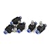 Uxcell a15082600ux0938 Push in to Connect Fittings Pneumatic Flow Speed Control, 6 mm Tube, 5 Piece, Metal, 0.24"
