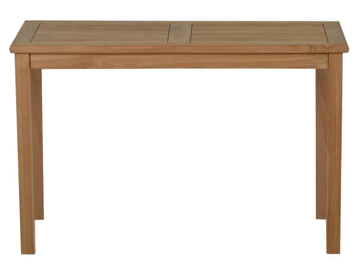 Gartentisch 120x70 cm Gartenmöbel Outdoor Modern Massivholz Teak Honig