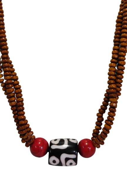 Resin and Wooden bead jewellery set | Adjustable necklace | Fish hook earrings (B0CBS5NBNF) Amazon Price History, Amazon Price Tracker