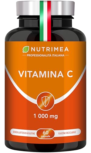 VITAMINA C 1000 mg | Acido Ascorbico | Vitalità e Sistema immunitario | 60 capsule vegane