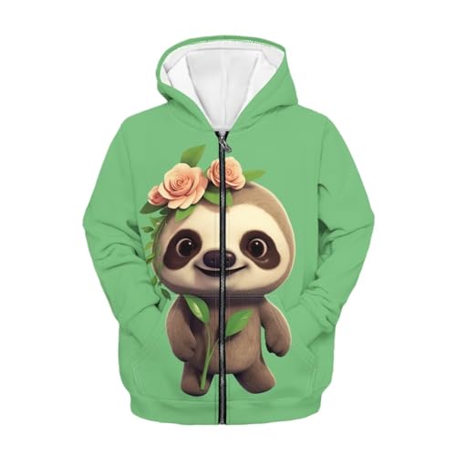 Zip Up Hoodies for Boys Girls Long Sleeve Pullover Sweatshirt with Pocket Causal Outfit