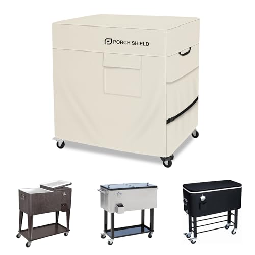 Cart Cover Fits Most Patio Ice Chest Party Cooler (light Tan
