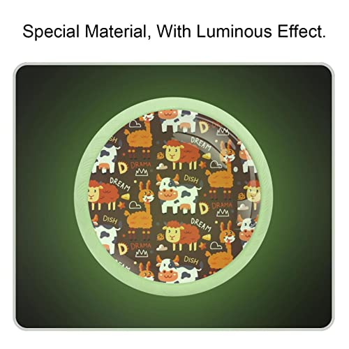 Bouton de commode fluorescent à motifs animaux colorés