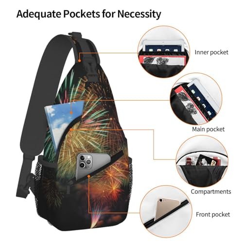 Bolso cruzado de pecho para hombre, mochila bandolera miniatura 4