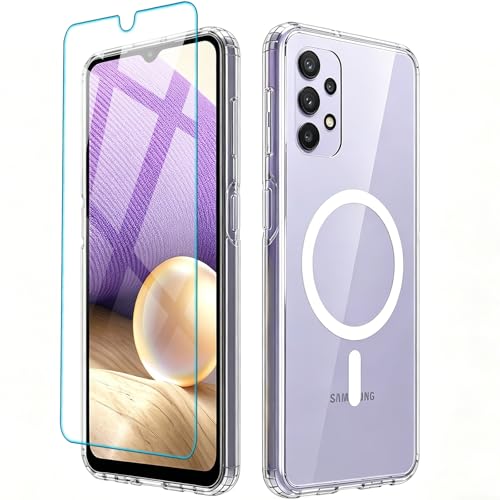 Coque Galaxy A32 5G antichoc transparente avec protection écran 6,5"